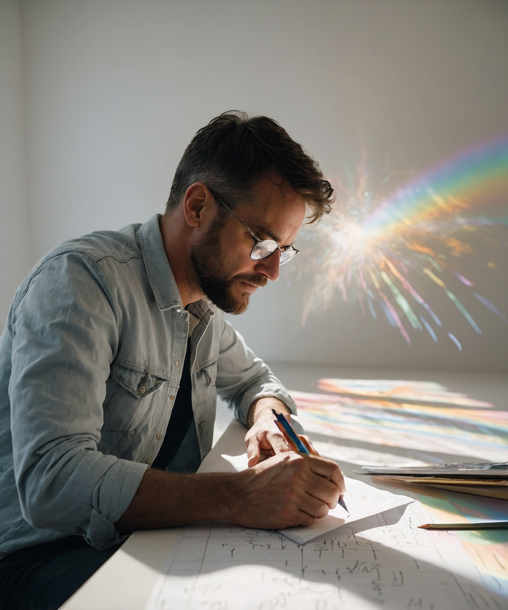 Man Writing